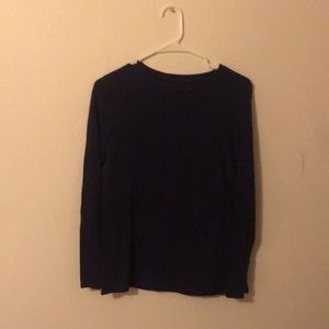 Simple blue long sleeve shirt